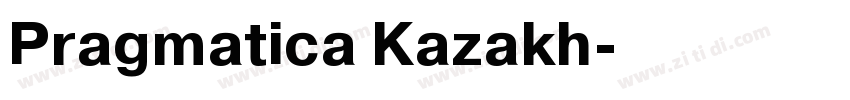 Pragmatica Kazakh字体转换
